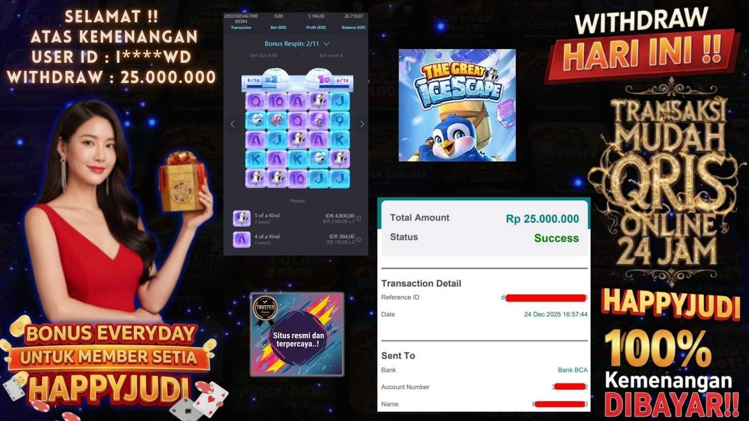 HAPPYJUDI JACKPOT SLOT THE GREAT ICESCAPE